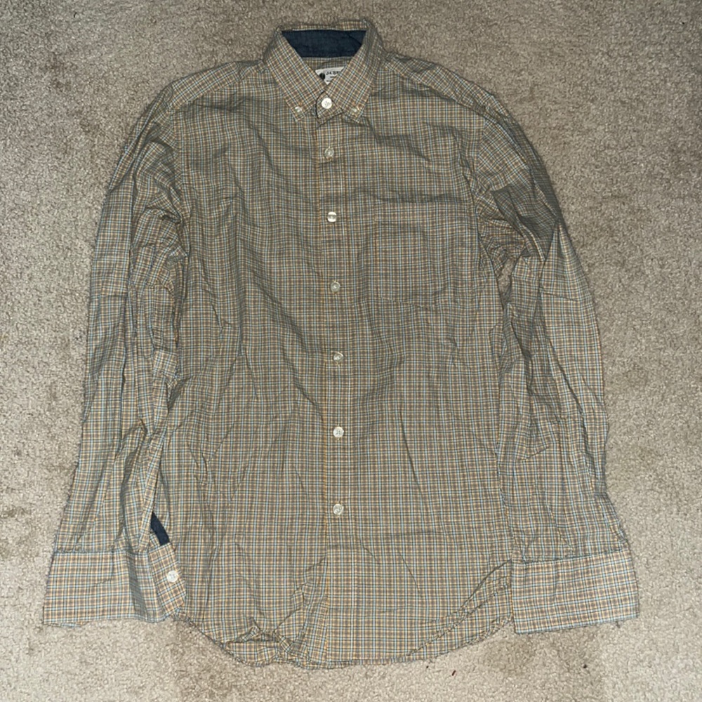 J Crew Washed Tartan shirt